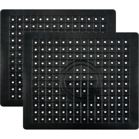 Tapis d'évier en caoutchouc, tapis d'évier noirs, tapis de lavabo en caoutchouc, dessous de verre (1/3)