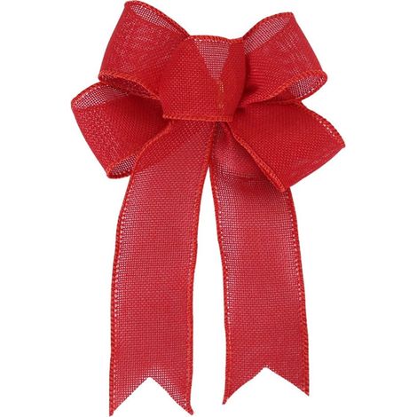 Bow - Linen - Christmas Wreath Decoration - Tree Ornament - Indoor Outdoor Holiday Decor - 28 cm x 18 cm - 1 Piece