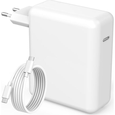Chargeur MacBook Pro, 67W Chargeur USB C pour MacBook Air 2020/2019/2018, MacBook Pro 13/14/ 15/16 Pouces, pour Lenovo ThinkPad, HP, Acer ect Adaptateur d'alimentation USB-C, avec 2 Mètres Câble (1/5)