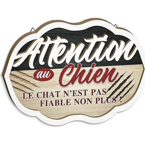 Wooden Wall Plaque Warning Sign Warning Sign for Entrance, Home, Garden, Gate, Courtyard (1/5)