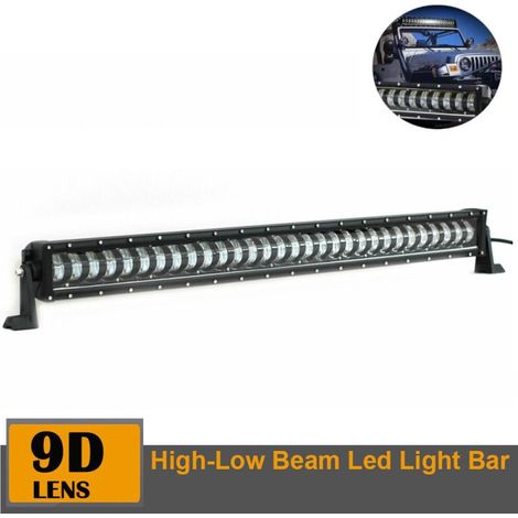 9D 88,5 cm LED-Bar Hi/Lo Kurz Lang Wasserdicht Stoßfest 12V/24V 19200 lm 240W mit Linsen Off-Road LED-Bar für