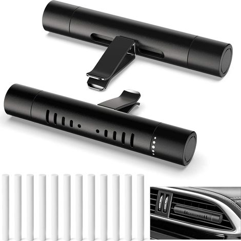 Diffuseur Dhuile Essentielle Pour Ventilation Automobile - Clip Ventilateur Cylindrique Avec Régulation De Diffusion - Compatible Tous Véhicules Et Pièces Intérieures - 1 Pièce (1/5)