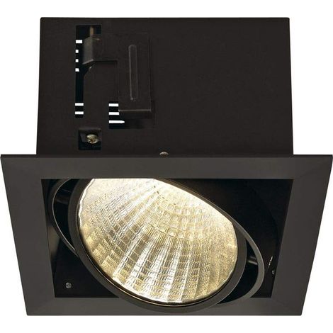 SLV spot plafond Build-in Kadux Unique XL. W COB LED pilote Clip 3000 K à 30 ° avec plumes Noir 115730 (1/3)