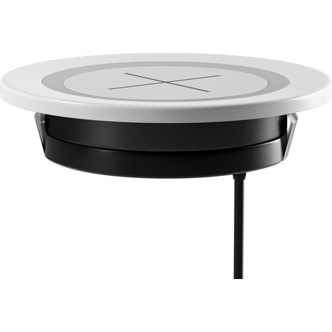 Chargeur sans Fil Qi pour Les Meubles incorporés Les appareils compatibles Qi avec Un diamètre de 60mm 2.36" Trou d'insertion intégré dans Le Bureau (1/5)