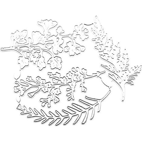 Metall-Stanzformen mit Pflanzenblättern, vier Blätter, zum Ausstanzen, Basteln, Karten, Scrapbooking, Dekoration
