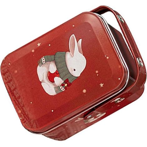 Boîte à bonbons de Pâques, adorable boîte à bonbons à motif lapin, boîte à biscuits en fer-blanc (1/5)