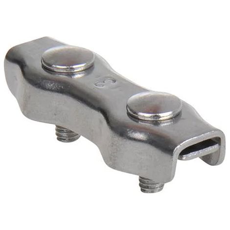 Collier de câble Seilflechter duplex acier inoxydable 3 mm (1/4)