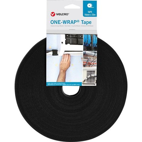 Klettkabelbinder ONE-WRAP Tape 13mm x 50m, schwarz (1/3)