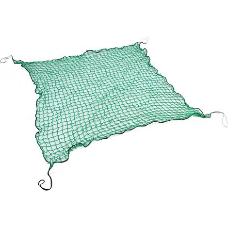 Filet de chargement pour benne de pick-up, robuste et sécurisé, pour le transport de marchandises. Dimensions : 1,5 x 1,5 m / 4,9 x 4,9 pi. (1/5)