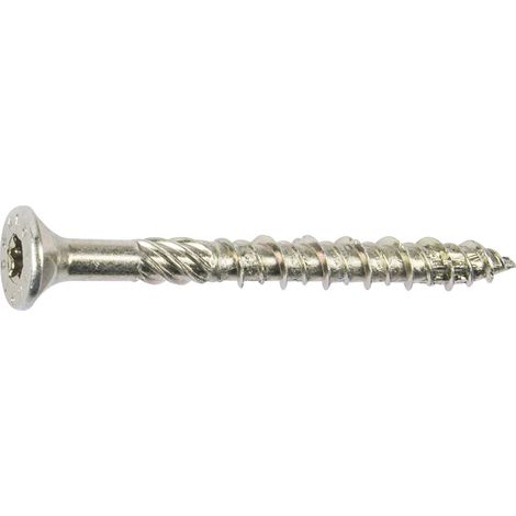 Schmid Schrauben Holzbauschrauben 8.0 x 80 mm TX 40 Senkkopf - 50 Stück Spanplattenschrauben & Holzbauschrauben