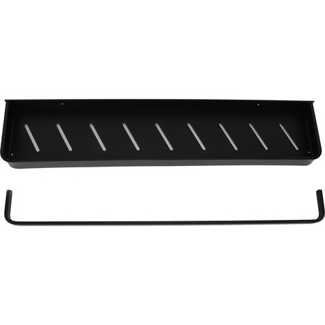 Wandregale mit Handtuchhalter für Badezimmer, Wohnzimmer, Küche und Schlafzimmer, aus Aluminium, ohne Haken (1/5)