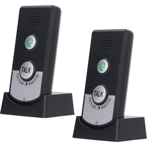 H8 Wireless Intercom Doorbell, 2-Way Voice Intercom Doorbell Intercomunicador Waterproof Electronic Door Chime 1800mAh Rechargeable Battery (1/5)