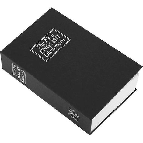 Coffre-fort à livres avec serrure à combinaison, boîte de verrouillage métallique (L)-- (1/5)