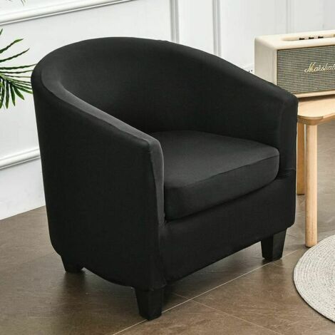 2 Pièces Housse de Fauteuil Cabriolet Chesterfield, Extensible Couverture de Fauteuil Housse de Canapé Antidérapant Tub Chair (1/4)