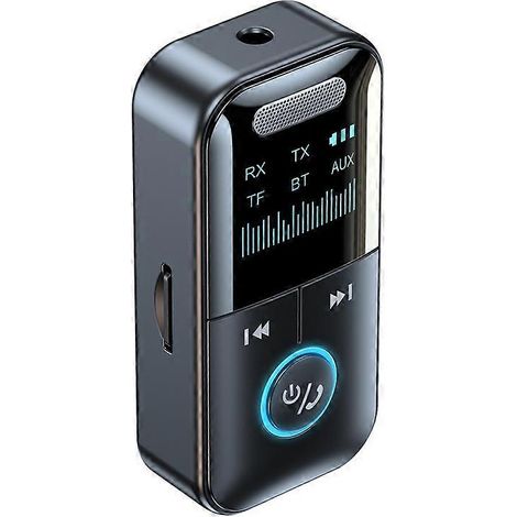 GT69 Récepteur-émetteur-amplificateur Bluetooth avec affichage numérique et adaptateur audio (1/4)