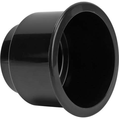 Porte-gobelet encastré avec trou d'évacuation, surface lisse facile à nettoyer, noir, pour camping-car, bateau, camion. (1/5)