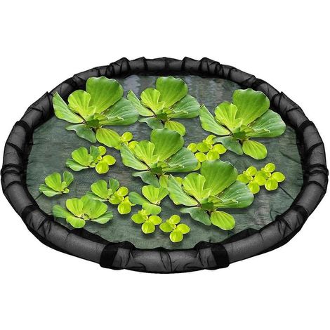 Bâche de protection pour plantes aquatiques, sac de plantation flottant à mailles fines, filet de 45 cm (17,7 pouces), convient aux bassins de jardin. (1/5)