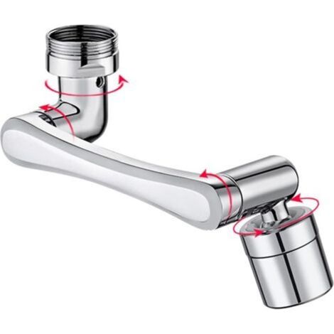robinet universel 1440°, 1440° fixation de robinet, Mousseur Robinet Rotatif, Aérateurs à Economiseur D'eau, Aérateur Robinet Rotatif à 1440° pour Robinets de Cuisine et Salle de Bain (1/5)