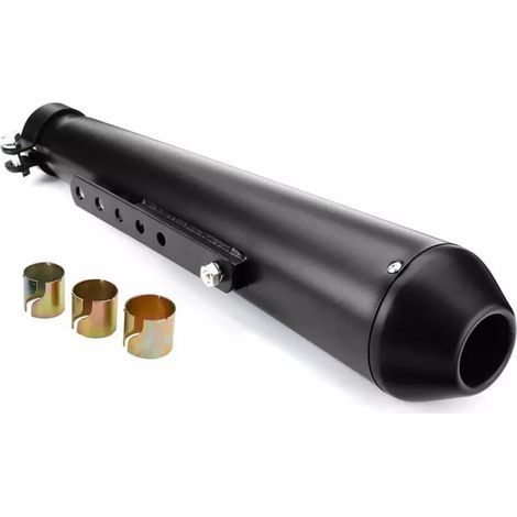 Universeller Motorradauspuffschalldämpfer, kompatibel mit 45-mm-Auspuffrohren (neu) (1/5)
