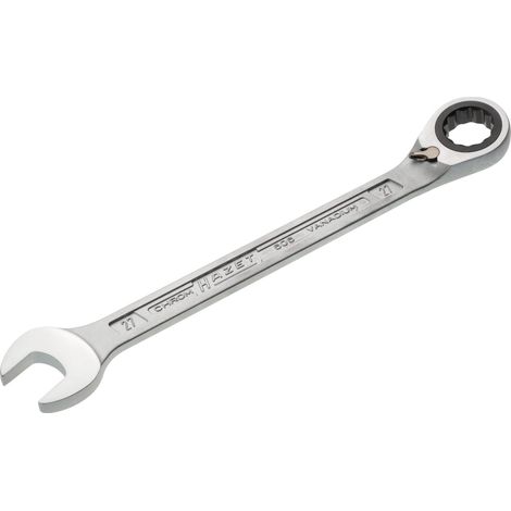 Chiave a bussola a cricchetto 606 SW 27mm L.359,2mm a commutazione, anelli 15 gradi (1/6)