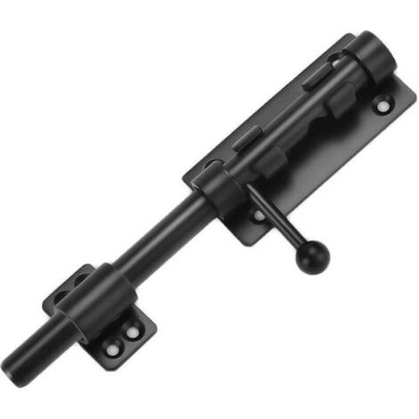 Pair Loquet à pêne cylindrique de 8 pouces, loquet de portail à pêne coulissant robuste, loquet de porte en acier inoxydable 304 solide, loquet de sol, matériel pour clôture, porte de cour, porte