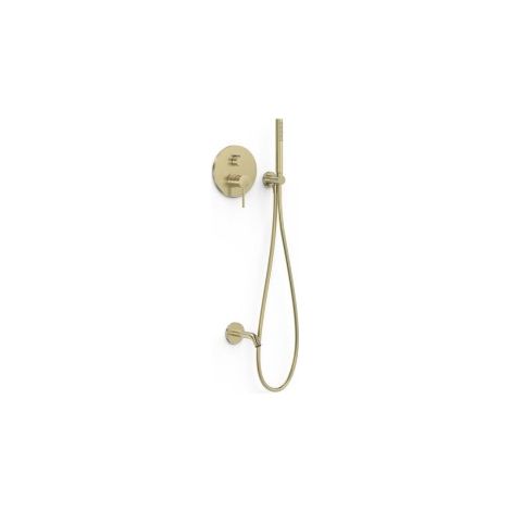 Kit mitigeur encastré 2 voies Rapid‑box pour baignoire et douche Study Cava doré - TRES 26238006CA