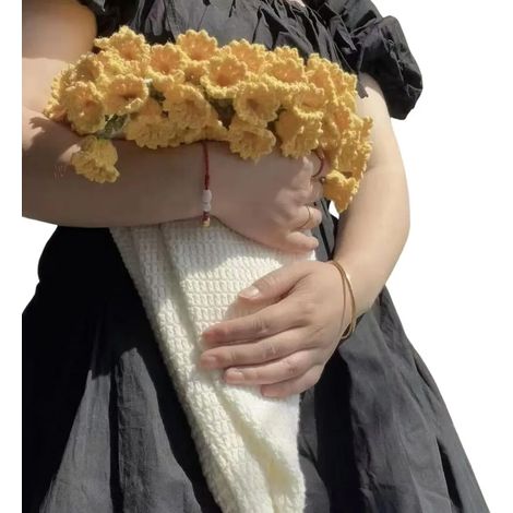 Couverture fleurie, kit de crochet, couverture bouquet de roses, kit DIY, bouquet au crochet, jeté de canapé, kit de loisirs créatifs comme cadeau pour la fête des mères, décoration pour canapé/fauteu (1/5)