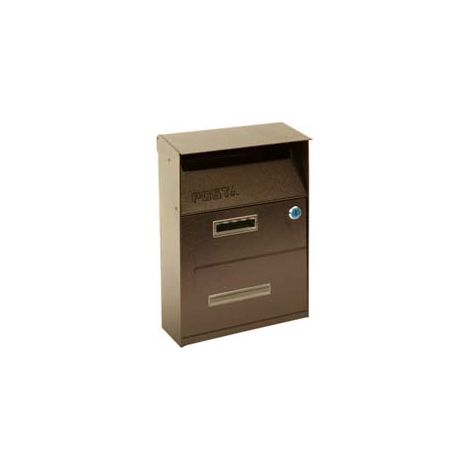 CASSETTA POSTALE PORTARIVISTE PER ESTERNI MARRONE cm.21,5x10,5x33h. colore marrone QUALITY