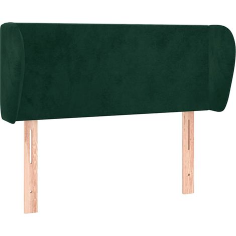Maison Exclusive - Kopfteil mit Ohren Dunkelgrün 83x23x78/88 cm S
