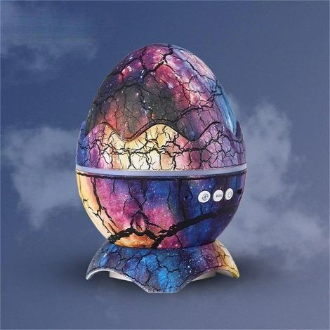 Projecteur d'étoiles LED, projecteur galaxie œuf de dinosaure avec haut-parleur Bluetooth, veilleuse avec bruit blanc et minuterie avec télécommande, (A)(A) (1/5)