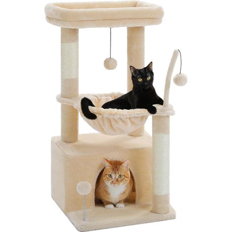 Arbre à chat d'intérieur pour chat avec grand hamac 79 cm (1/5)