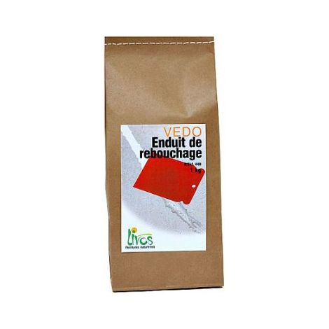 1KG-blanc-Enduit de rebouchage écologique Vedo Livos