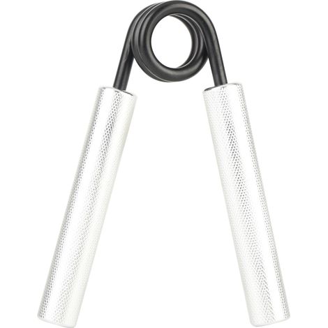 Poignée de renforcement manuelle avec ressort en acier et poignée en aluminium, exerceur de préhension pour doigts, paume et avant-bras, améliorant la flexibilité et la circulation sanguine. (1/5)