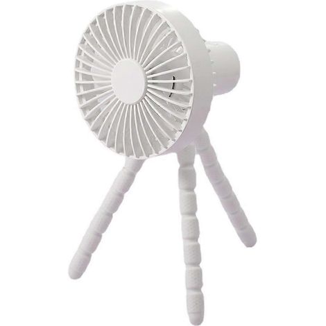 Ventilateur de bureau multifonction pieuvre 3W alimenté par batterie USB avec trépied flexible (1/4)