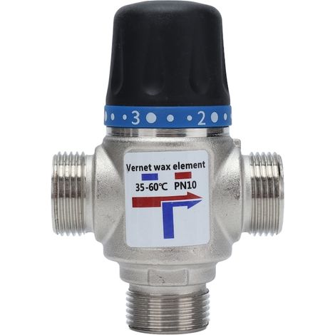 Mitigeur thermostatique avec arrêt automatique, raccord G3/4 pouce, régulation de la température de l'eau (1/5)