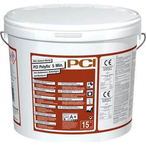 PCI Polyfix 5min Blitz Zement Mörtel 15kg (1/5)