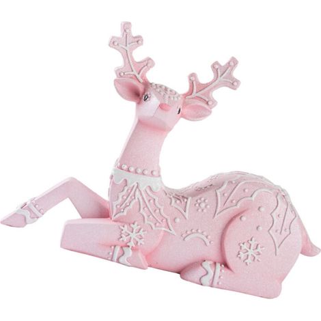 Statue de cerf en forme d'élan, décoration de Festival,-C (1/2)