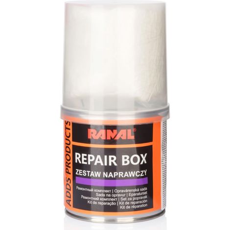 Kit de réparation RANAL en résine polyester + durcisseur de tapis de verre
