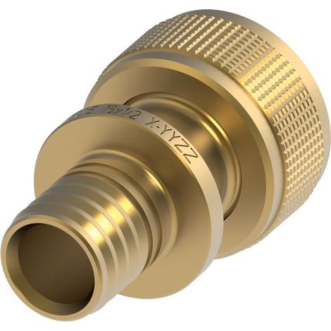 TECEflex Schnelladapter gerade, Siliziumbronze, Dim. 16x1/2", (1/3)