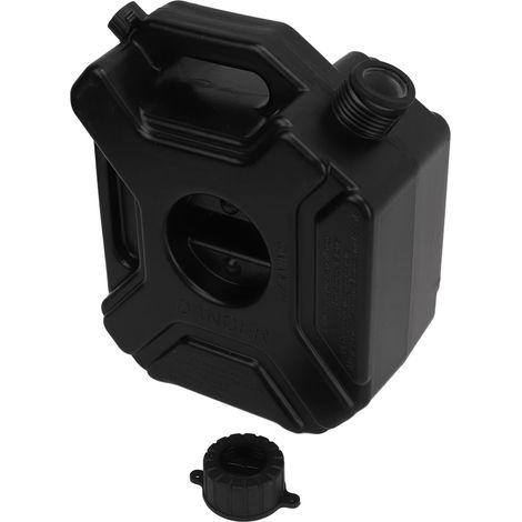 3-Liter-Kanister, tragbarer Kraftstofftank für Benzin und Öl, schwarz, für Notfälle, Auto, Motorrad, Quad, ATV, ohne Halterung (1/5)