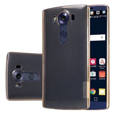 Custodia in silicone Nillkin Nature da 0,6 mm per LG V10, marrone (1/5)