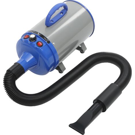 Sèche-animal, 2200W de puissance, tuyau réglable, Bleu (1/2)