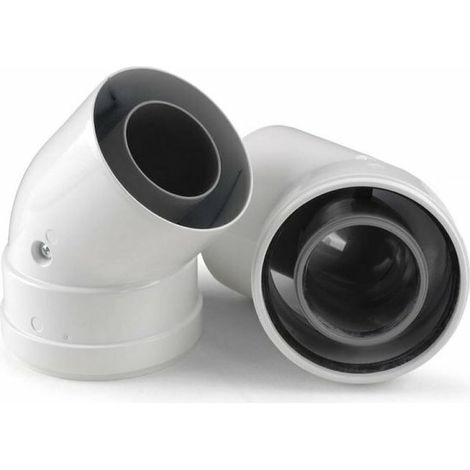 ARISTON - CURVA COASSIALE 45° MF COND 2 PZ 60/100 3318076