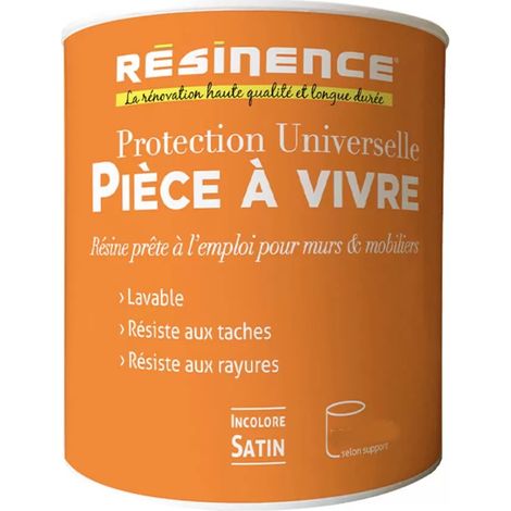 Protection universelle Pièces à vivre RESINENCE Aspect Satin 1 L