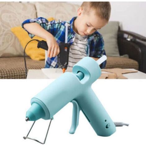 Distributeur De Colle Chaude - Mini Appareil À Colle Fondue Pour Loisirs Créatifs - Ergonomique Et Rapide - Convient Aux Enfants - 10 Bâtonnets De Colle Inclus (1/4)
