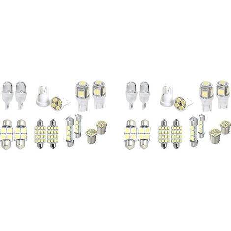 Innenraumbeleuchtungsset mit 28 LEDs für Kennzeichenbeleuchtung T10 36mm, weiße Glühbirne für Parkleuchten, automatische Türbeleuchtung (1/4)