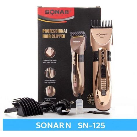 RASOIO ELETTRICO REGOLA BARBA TAGLIA CAPELLI BATTERIA RICARICABILE PETTINI SN125