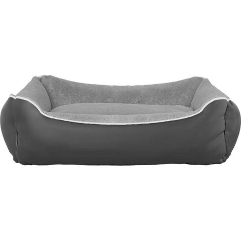 Cuccia Imbottita per Cani e Gatti 62x50x17cm in Poliestere Nuvola Grigia (1/5)