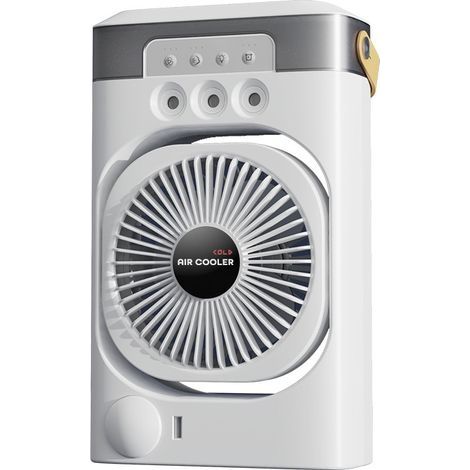 Mini Rafraîchisseur d'Air BrumisateurUSB, SilencieuxRéservoir d'Eau FacilePour Maison, Bureau -