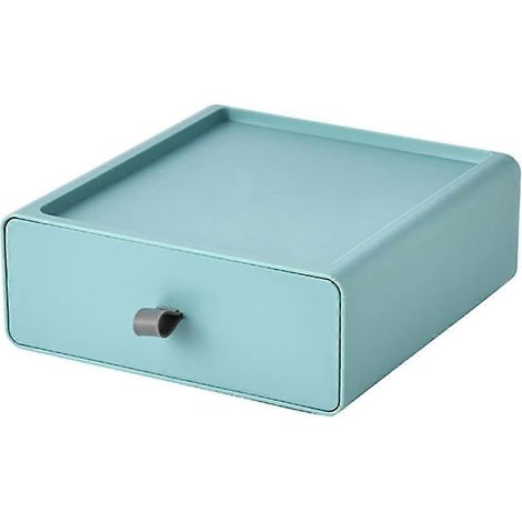 Boîte de rangement de bureau avec tiroir, boîte de rangement empilable de grande capacité pour divers objets, boîte à bijoux (1/5)